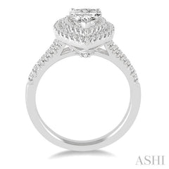 1/2 Ctw Diamond Semi-mount Engagement Ring in 14K White Gold