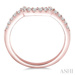 1/4 Ctw Round Diamond Wedding Band in 14K Rose Gold
