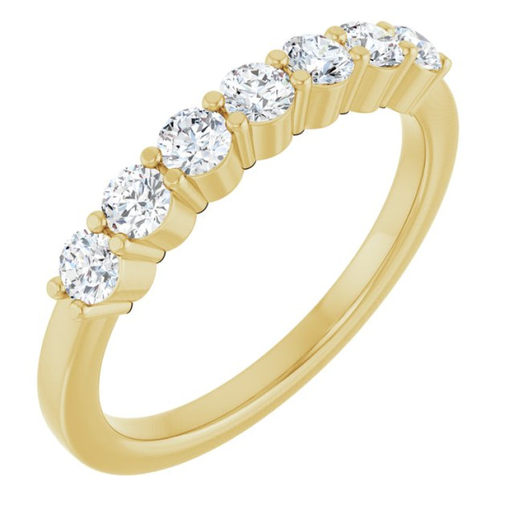 14K Yellow Gold 1/2 CTW Natural Diamond Anniversary Band
