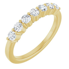 14K Yellow Gold 1/2 CTW Natural Diamond Anniversary Band