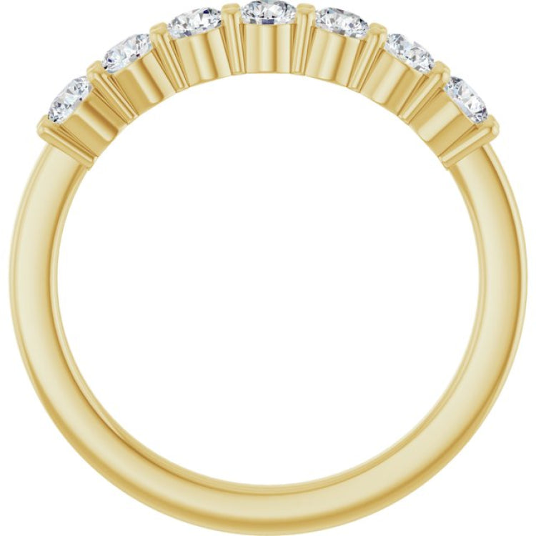 14K Yellow Gold 1/2 CTW Natural Diamond Anniversary Band
