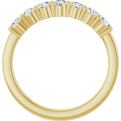 14K Yellow Gold 1/2 CTW Natural Diamond Anniversary Band