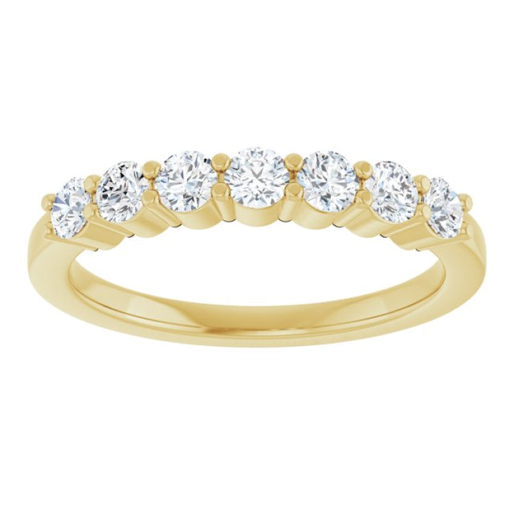 14K Yellow Gold 1/2 CTW Natural Diamond Anniversary Band