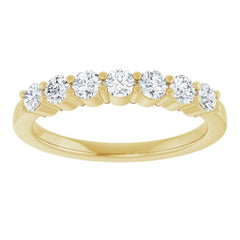 14K Yellow Gold 1/2 CTW Natural Diamond Anniversary Band