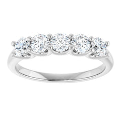 14K White Gold 3/4 CTW Natural Diamond Anniversary Band