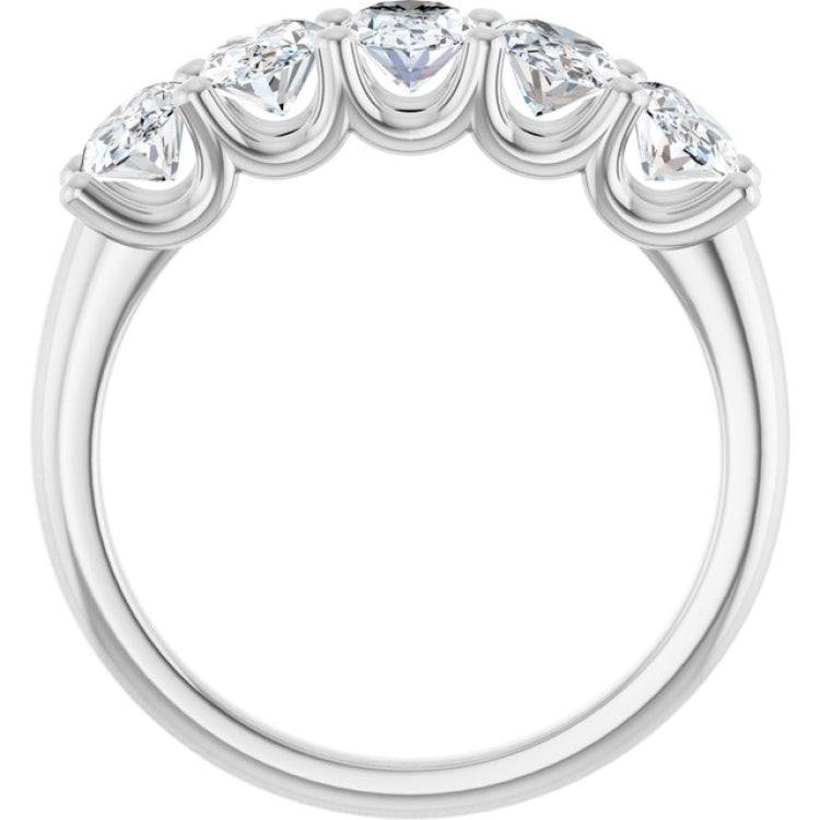 Platinum 1 7/8 CTW Natural Diamond Anniversary Band