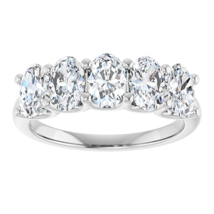 Platinum 1 7/8 CTW Natural Diamond Anniversary Band