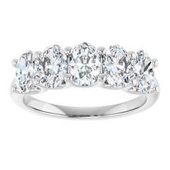 Platinum 1 7/8 CTW Natural Diamond Anniversary Band