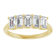 14K Yellow Gold 1 1/2 CTW Lab-Grown Diamond Anniversary Band