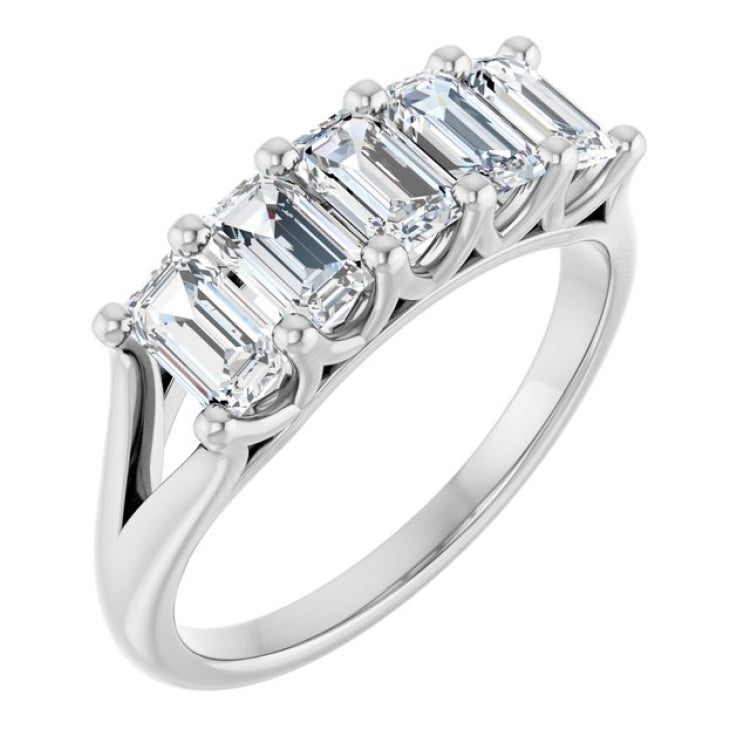 14K White Gold 1 3/4 CTW Lab-Grown Diamond Anniversary Band