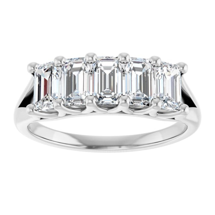 14K White Gold 1 3/4 CTW Lab-Grown Diamond Anniversary Band