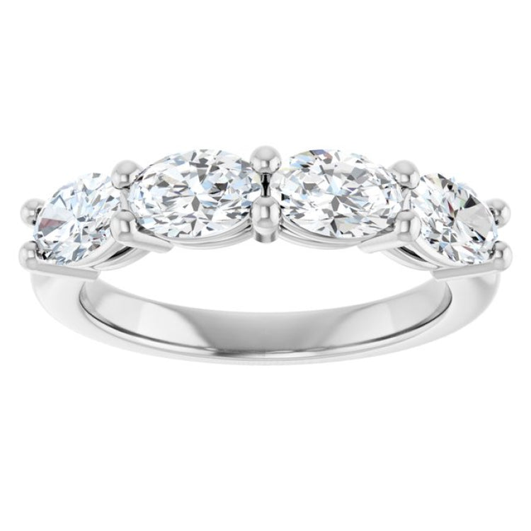 Platinum 1 1/2 CTW Lab-Grown Diamond Anniversary Band