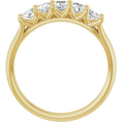 14K Yellow Gold 1 CTW Lab-Grown Diamond Anniversary Band
