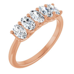 14K Rose Gold 1 1/4 CTW Natural Diamond Annniversary Band