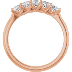 14K Rose Gold 1 1/4 CTW Natural Diamond Annniversary Band