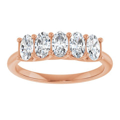 14K Rose Gold 1 1/4 CTW Natural Diamond Annniversary Band