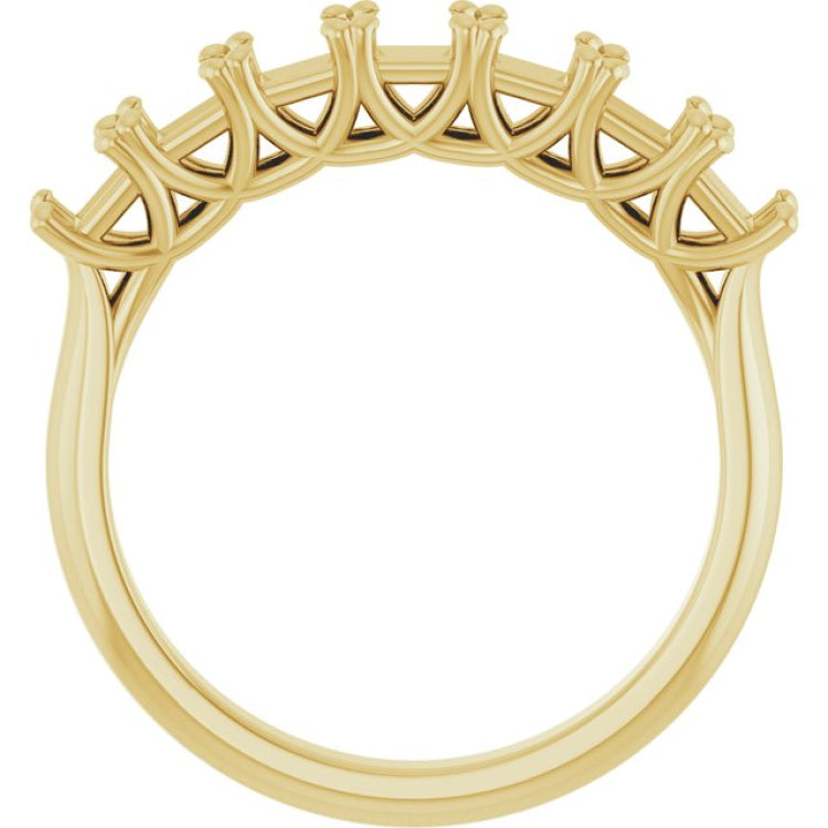 10K Yellow Gold 9/10 CTW Natural Diamond Anniversary Band