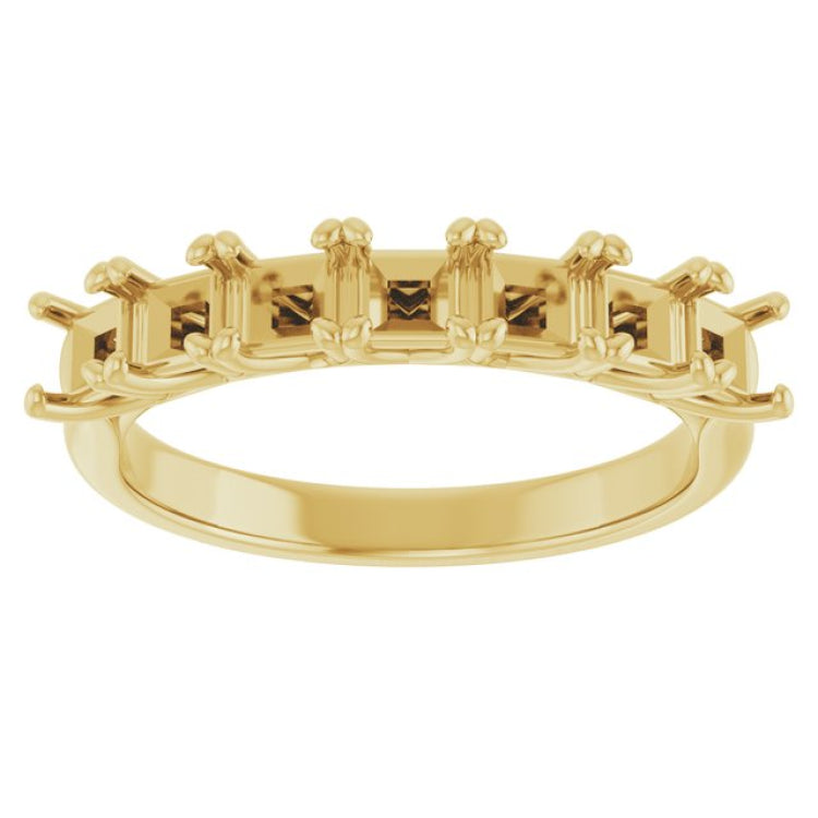 10K Yellow Gold 9/10 CTW Natural Diamond Anniversary Band