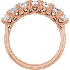 10K Rose Gold 1 1/8 CTW Natural Diamond Anniversary Band