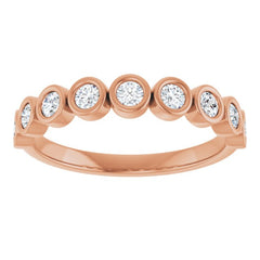 10K Rose Gold 1/3 CTW Natural Diamond Anniversary Band