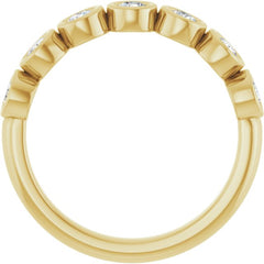 10K Yellow Gold 1/2 CTW Lab-Grown Diamond Anniversary Band