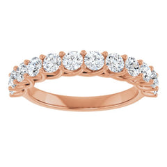 10K Rose Gold 1 CTW Natural Diamond Anniversary Band