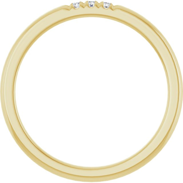 10K Yellow Gold .04 CTW Natural Diamond Anniversary Band