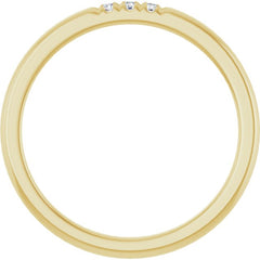 10K Yellow Gold .04 CTW Natural Diamond Anniversary Band