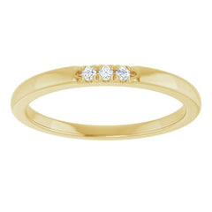 10K Yellow Gold .04 CTW Natural Diamond Anniversary Band