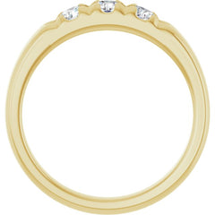 10K Yellow Gold 1/2 CTW Natural Diamond Anniversary Band