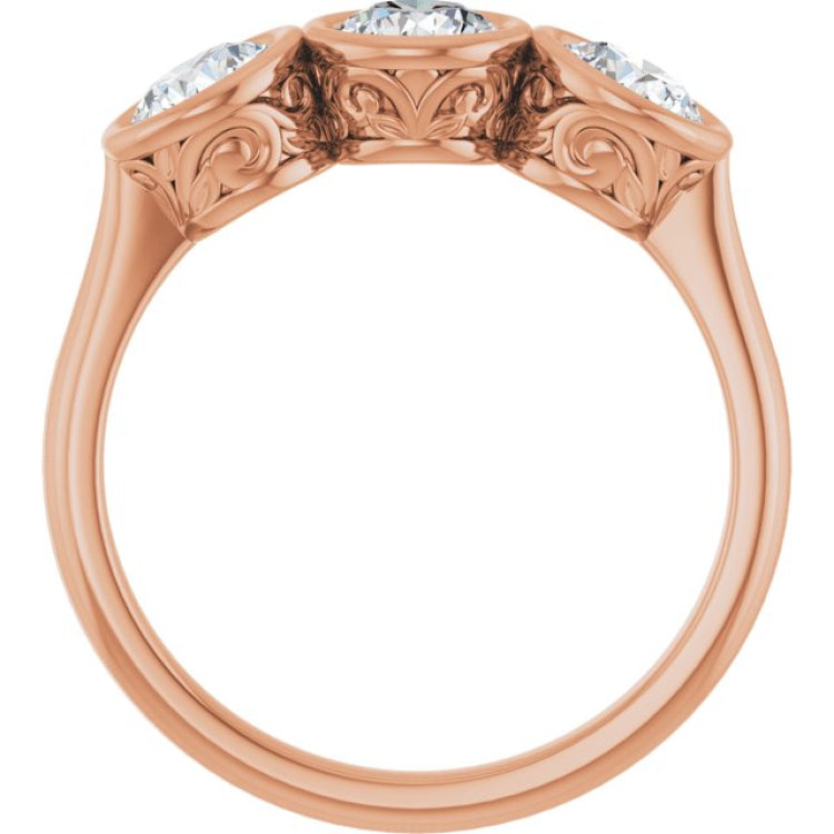 10K Rose Gold 1 1/2 CTW Lab-Grown Diamond Anniversary Band