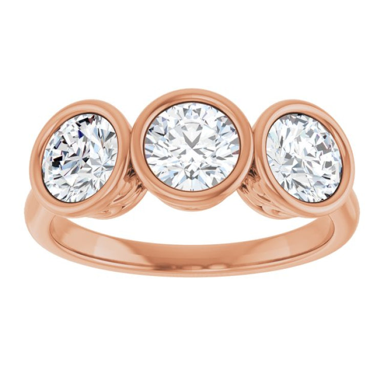 10K Rose Gold 1 1/2 CTW Lab-Grown Diamond Anniversary Band