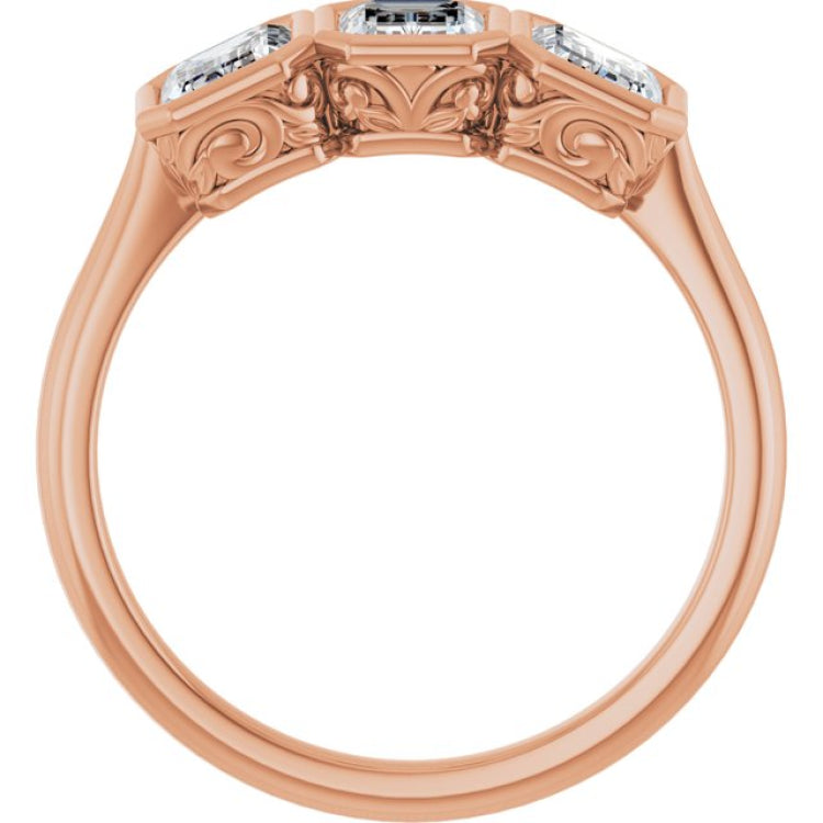 10K Rose Gold 1 1/2 CTW Lab-Grown Diamond Anniversary Band