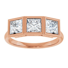 10K Rose Gold 1 1/2 CTW Lab-Grown Diamond Anniversary Band