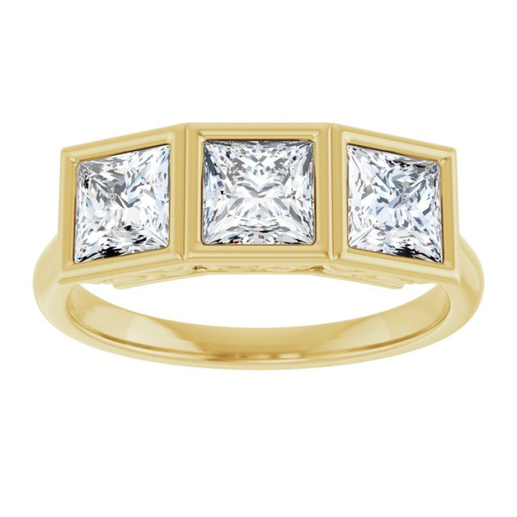 10K Yellow Gold 1 1/2 CTW Lab-Grown Diamond Anniversary Band