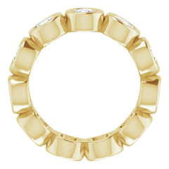 10K Yellow Gold 2 1/6 CTW Lab-Grown Diamond Eternity Band Size 5.25