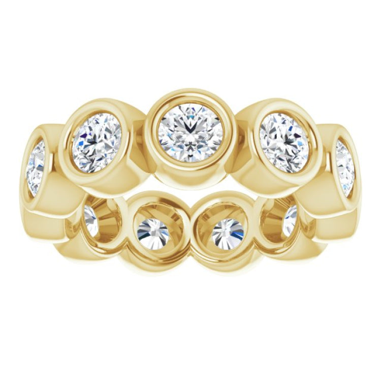 10K Yellow Gold 2 1/6 CTW Lab-Grown Diamond Eternity Band Size 5.25