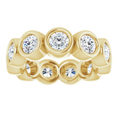 10K Yellow Gold 2 1/6 CTW Lab-Grown Diamond Eternity Band Size 5.25