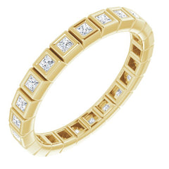10K Yellow Gold 1/3 CTW Lab-Grown Diamond Eternity Band Size 4