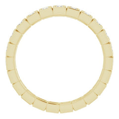 10K Yellow Gold 1/3 CTW Lab-Grown Diamond Eternity Band Size 4