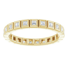 10K Yellow Gold 1/3 CTW Lab-Grown Diamond Eternity Band Size 4