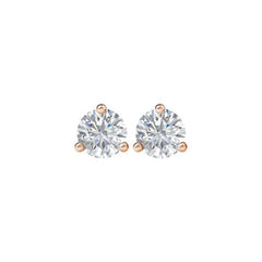 14K Rose Gold 1 1/2 CTW Natural Diamond Stud Earrings
