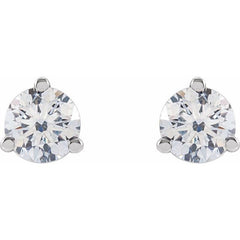 14K White Gold 1/2 CTW Lab-Grown Diamond Stud Earrings