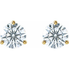 14K Yellow Gold 2 CTW Lab-Grown Diamond Stud Earrings