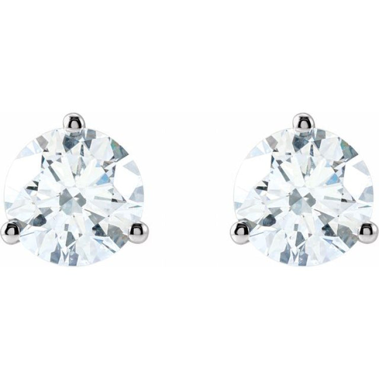 14K White Gold 1 5/8 CTW Lab-Grown Diamond Stud Earrings