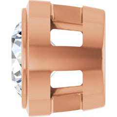 14K Rose Gold 1/4 CT Natural Diamond Slide Pendant