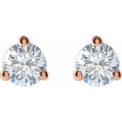 14K Rose Gold 1/5 CTW Lab-Grown Diamond Stud Earrings