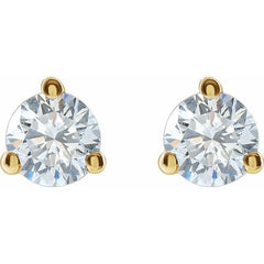 14K Yellow Gold 1/4  CTW Lab-Grown Diamond Stud Earrings
