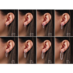 14K Yellow Gold 2 1/10 CTW Lab-Grown Diamond Inside-Outside 29.5 mm Hoop Earrings
