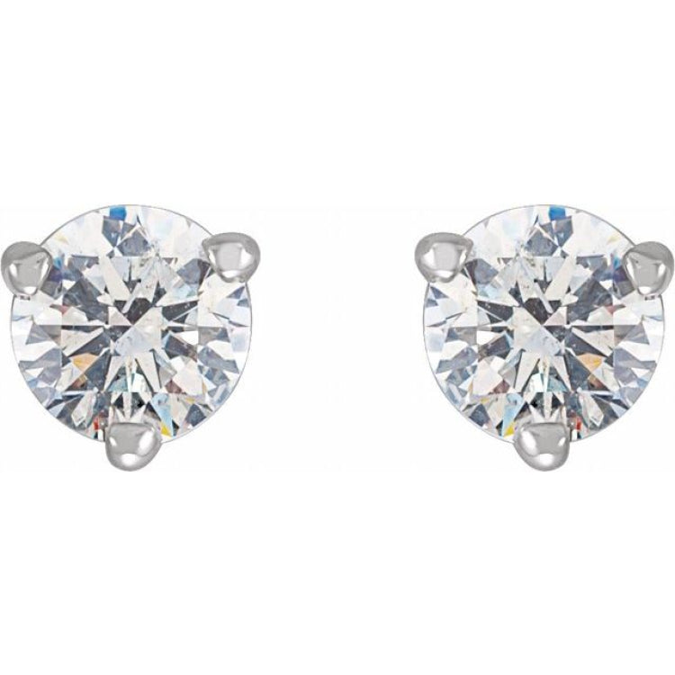 14K White Gold 1/3 CTW Natural Diamond Earrings